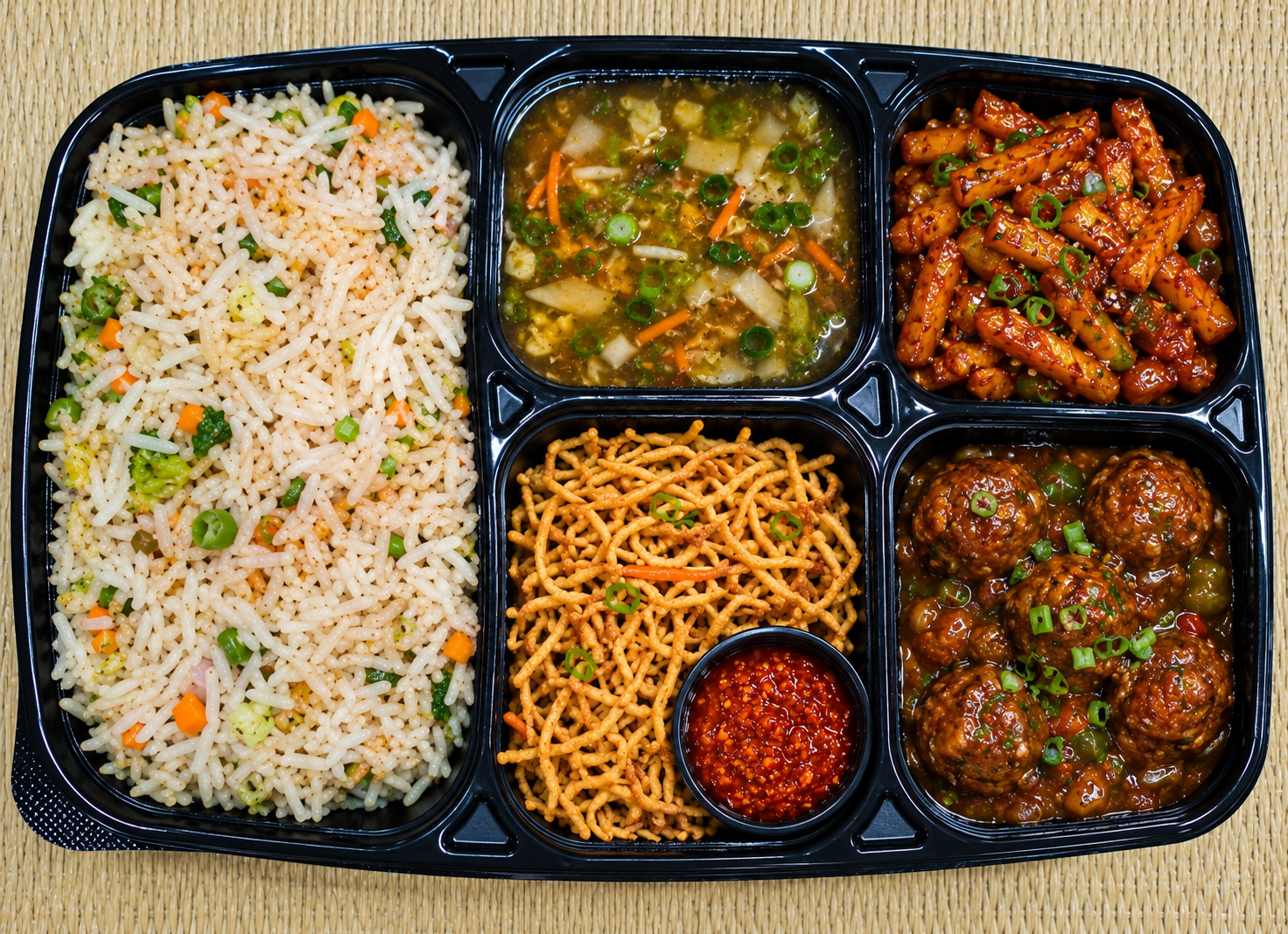 Chinese  Rice Lunch & Dinner 5 Platter